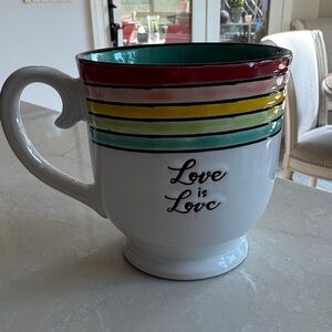 Colorful Striped Mug - Love is Love